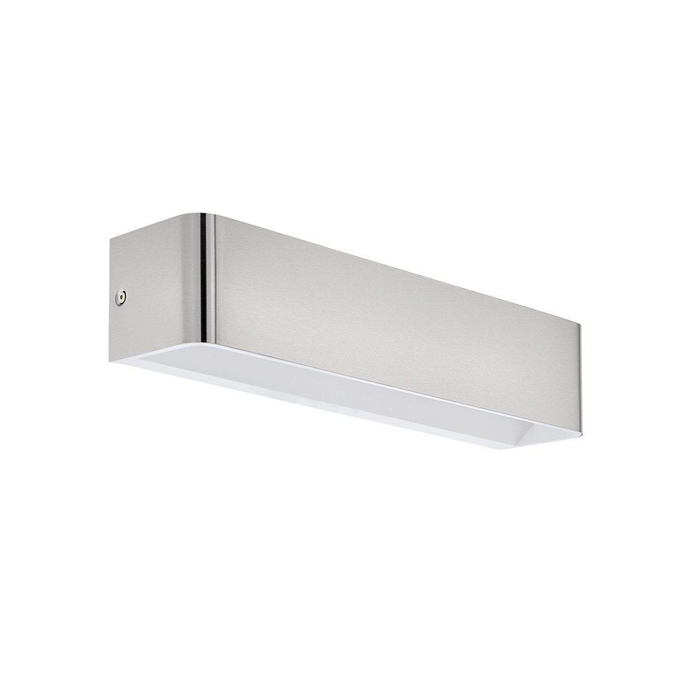 Applique Contemporanea Sania Grande Led Alluminio Grigio E Nichel Opaco