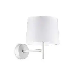 Appliques - Lampade Da Parete Set Metallo Bianco 1 Luce E27
