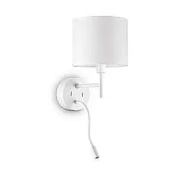 Appliques - Lampade Da Parete Set Metallo Bianco 2 Luci E27