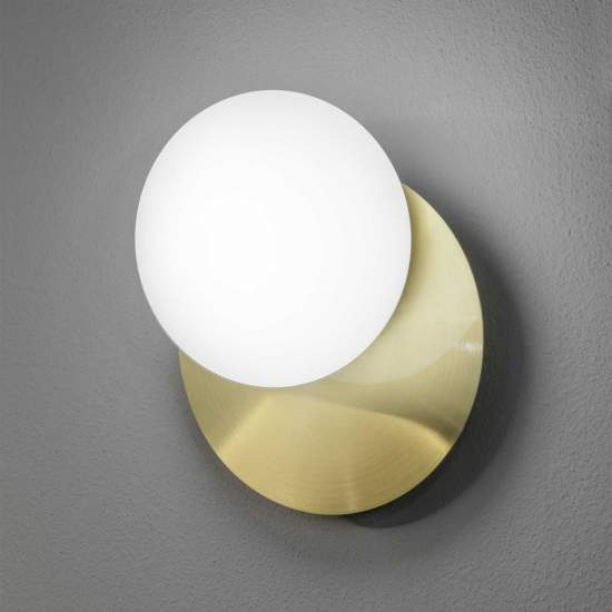 Applique Contemporanea Ninfea Metallo Ottone 1 Luce Gx53 9W 3000K Luce Calda 293646