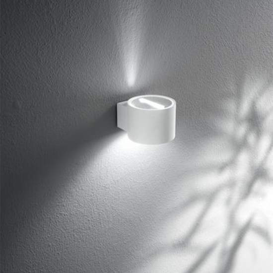 Applique Moderno Per Esterno/Interno Biemissione Bianco Monocle 6792B | Esterno e Giardino | Luce Art Shop Applique Moderno Per Esterno/Interno Biemissione Bianco Monocle 6792B | Perenz