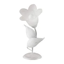 Lumetto 1 Luce Olga Bianco e Argento Ferro Battuto BeLight 