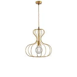 Sospensione Industrial Titty 1 Luce Ferro Laccato Oro