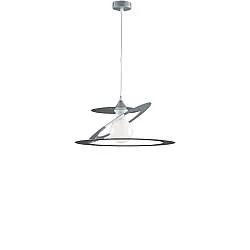 Sospensione Moderna Geko 1 Luce Ferro Taglio Laser Grigio