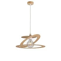 Sospensione Moderna 1 Luce Ferro Taglio Laser Oro Serie Geko