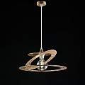 Sospensione Moderna 1 Luce Ferro Taglio Laser Oro Serie Geko | Be Light