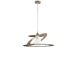 Sospensione Moderna Geko 1 Luce Ferro Taglio Laser Tortora