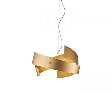 Sospensione Moderna 3 Luci Elisa Ferro Oro Antico