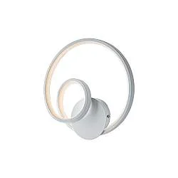 Applique Moderna Malena Con Led Integrato Metallo E Alluminio Bianco