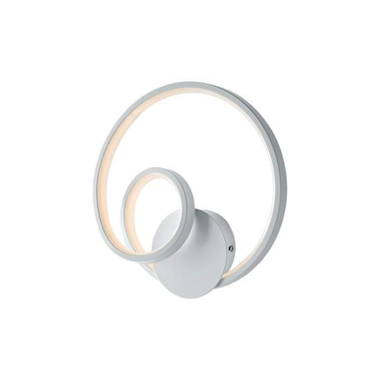 Applique Moderna Malena Con Led Integrato Metallo E Alluminio Bianco | Be Light
