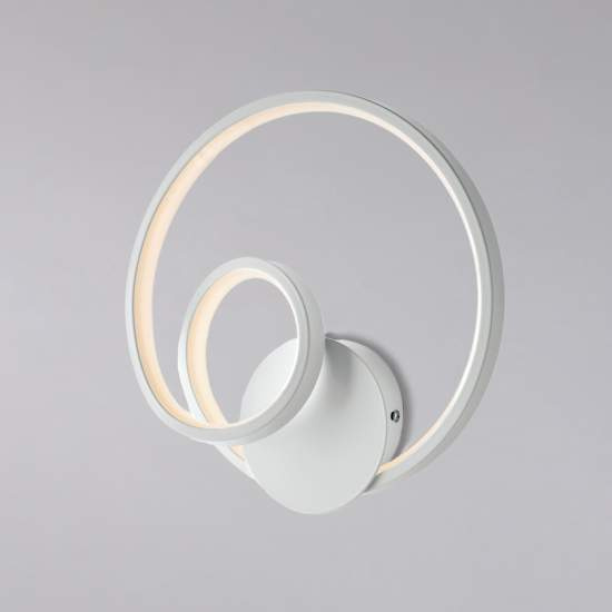 Applique Moderna Malena Con Led Integrato Metallo E Alluminio Bianco | Be Light