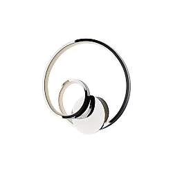 Applique Moderna Malena Con Led Integrato Metallo E Alluminio Cromo Lucido