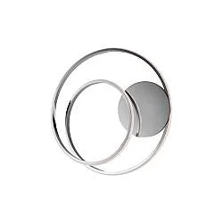 Plafoniera Moderna Malena Con Led Integrato Metallo E Alluminio Cromo Lucido