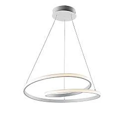 Sospensione Moderna Malena Con Led Integrato Metallo E Alluminio Bianco