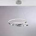 Sospensione Moderna Malena Con Led Integrato Metallo E Alluminio Cromo Lucido | Be Light