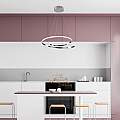 Sospensione Moderna Malena Con Led Integrato Metallo E Alluminio Cromo Lucido | Be Light