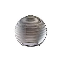 Diffusore In Vetro Soffiato Rigato Grigio Specchiato