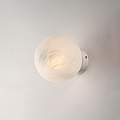 Applique Contemporanea Olaf Metallo Cromo Bianco 1 Luce E14 | Bonetti illumina
