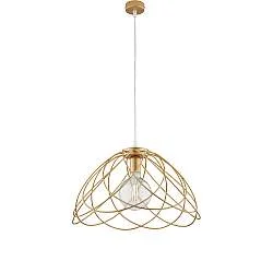 Sospensione Moderna 1 Luce Pagoda In Ferro Laccato Oro