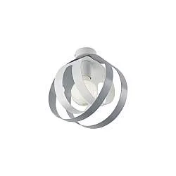 Lampada a Soffitto Classica Impero Acciaio Cromo Vetro Trasparente 6 Luci E14