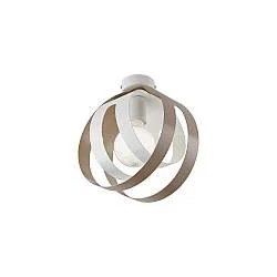 Lampada a Soffitto Classica Impero Acciaio Cromo Vetro Trasparente 4 Luci E14