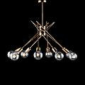 Plafoniera Industrial Polish Metallo Bronzo 8 Luci E27 BL186-PL8-BRZ