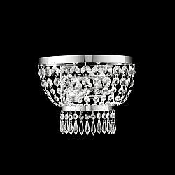 Applique Classica Mozart Metallo E Cristallo Cromo 2 Luci E14 Applique Classica Mozart Metallo E Cristallo Cromo 2 Luci E14