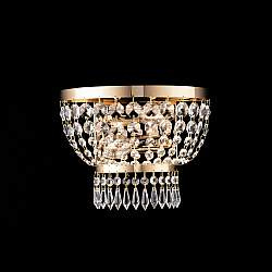 Applique Classica Mozart Metallo E Cristallo Oro 2 Luci E14 Applique Classica Mozart Metallo E Cristallo Oro 2 Luci E14