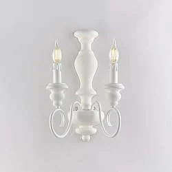 Applique Shabby Chic Cascina Bianco 2 Luci E14