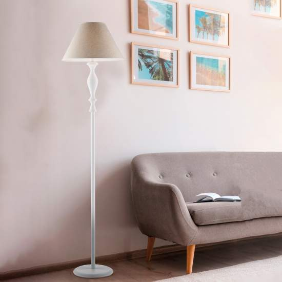 Piantana Shabby Chic Cascina Bianco 1 Luce E27 BL265-PH-BCO