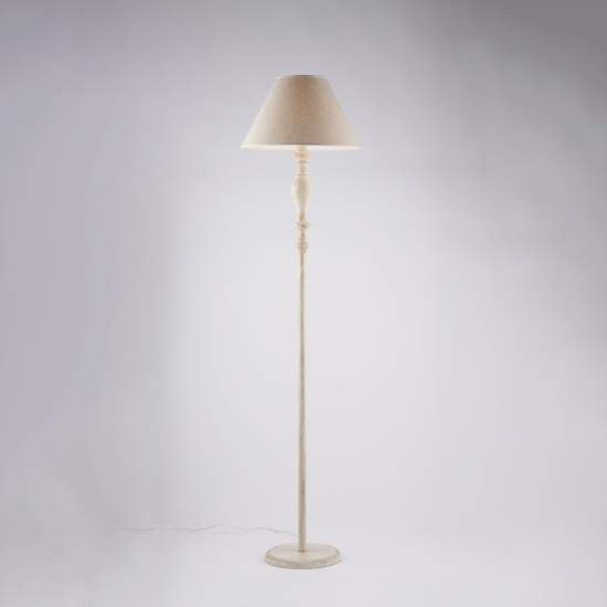Piantana Shabby Chic Cascina Bianco Tortora Vintage 1 Luce E27 BL265-PH-BT
