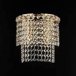 Applique Classica Wagner Metallo Oro E Cristallo 2 Luci E14 Applique Classica Wagner Metallo Oro E Cristallo 2 Luci E14