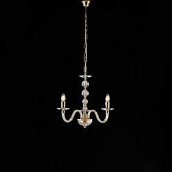 Lampadario Classico Ruben Metallo Oro E Cristallo 3 Luci E14 Lampadario Classico Ruben Metallo Oro E Cristallo 3 Luci E14