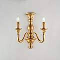Applique Contemporanea Lucca Legno Oro 2 Luci E14 BL271-AP2-OR