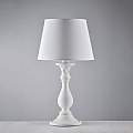 Lampada Da Tavolo Shabby Chic Lucca Legno Bianco 1 Luce E27 BL271-LM-BCO