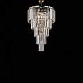 Lampadario Moderno Schuber Metallo Oro E Cristallo 7 Luci E14 BL272-7-OR