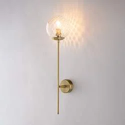 Applique Contemporanea Demetra Metallo Bronzo 1 Luce E14