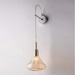 Applique Contemporanea Nemesi Metallo Ambra 1 Luce E14