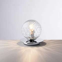 Lumetto Contemporaneo Armonia Metallo Cromo 1 Luce E14