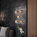 Plafoniera Contemporanea Armonia Metallo Cromo 5 Luci E14 BL285-PL5-CR