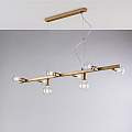 Lampadario Contemporaneo Fabian Metallo Oro 8 Luci E27 BL293-8-OR