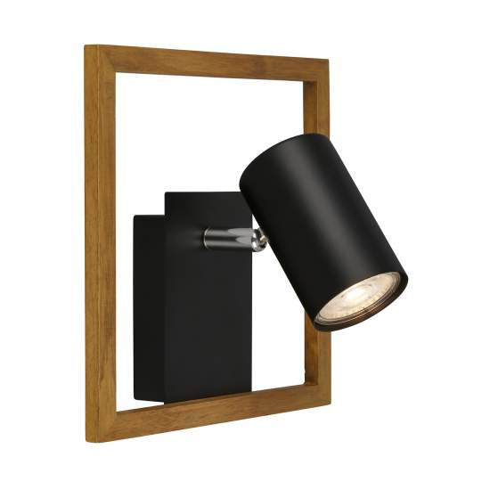 Spot Contemporaneo Frey Metallo Nero 1 Luce Gu10 2138015