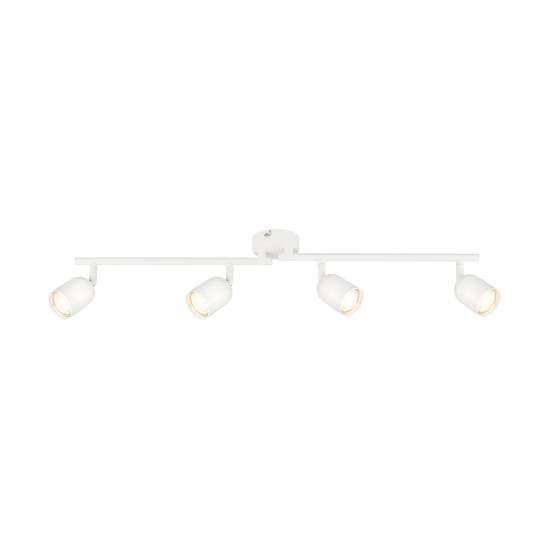 Spot Contemporaneo Tabo Metallo Bianco 4 Luci Gu10 2145046