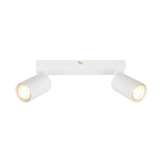 Faretto Moderno Tib Metallo Bianco 2 Luci Gu10 2172026