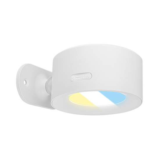 Applique Moderna Tari Plastica Bianco Led Integrato 4,5W 2599016