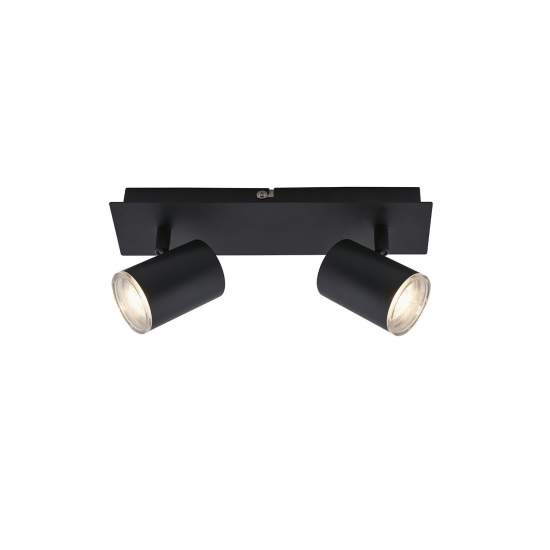 Faretti E Spot Moderno Banyo Splash Metallo Nero 2 Luci Gu10 2731025