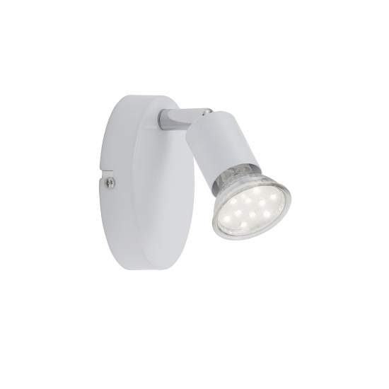Spot Moderno Simple Metallo Bianco 1 Luce Gu10 3000K 2767016