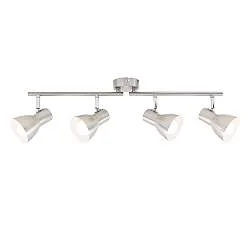 Spot Moderno Cup Metallo Nickel Satinato 4 Luci E14