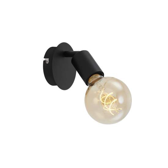 Spot Vintage Pearl Metallo Nero 1 Luce E27 2868015