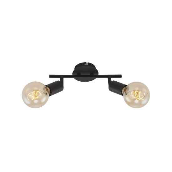 Spot Vintage Pearl Metallo Nero 2 Luci E27 2868025